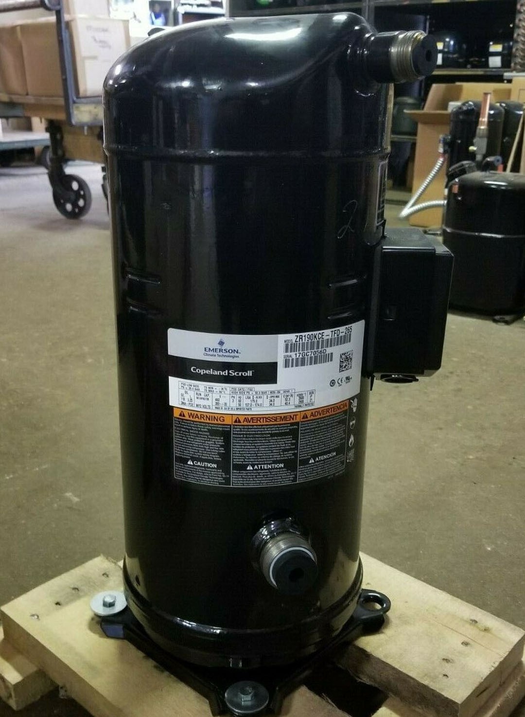 ZR190KCE-TFD-265 Emerson Copeland Refrigeration Compressor